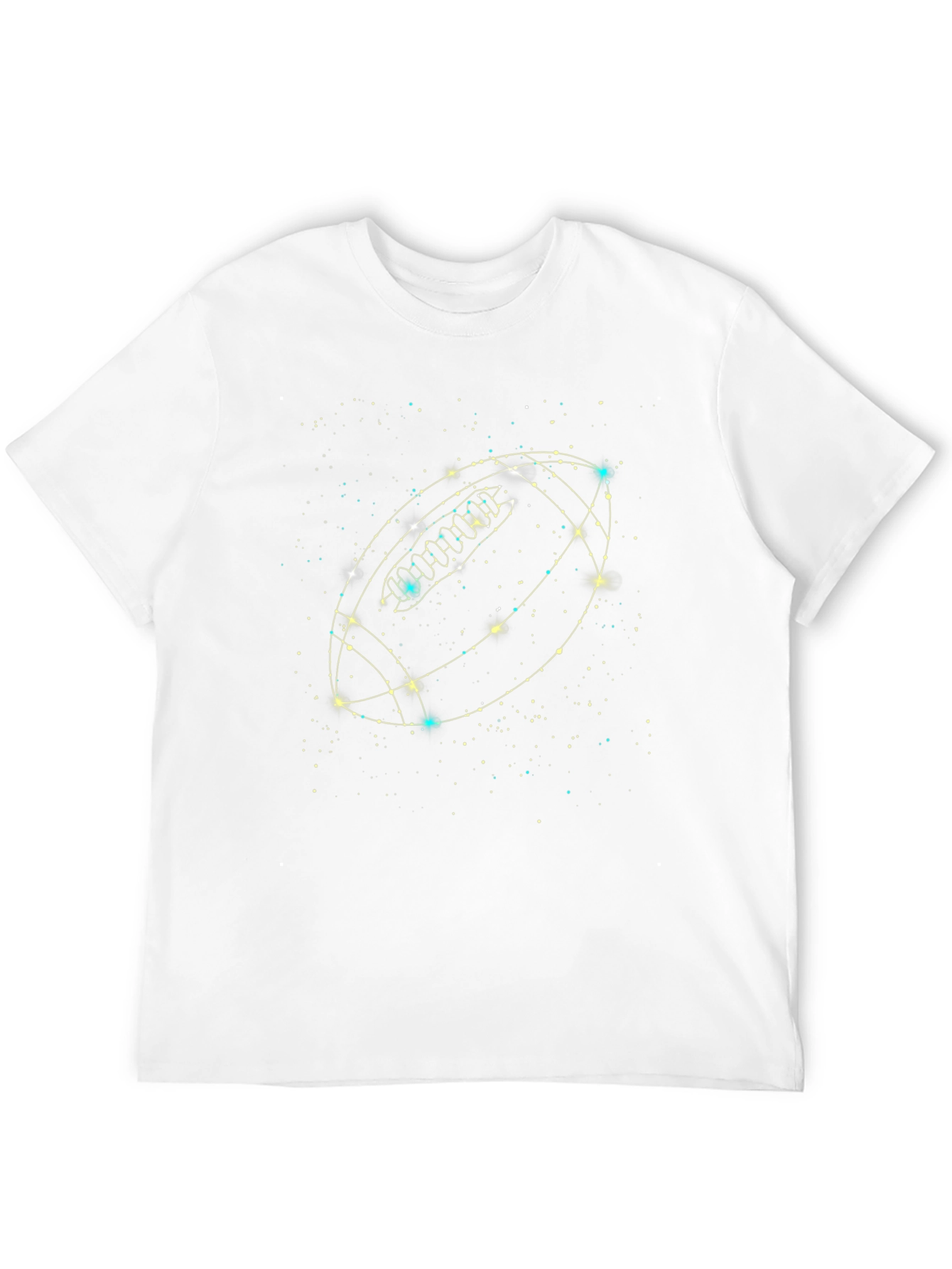 Football Constellation Graphic Black T-Shirt