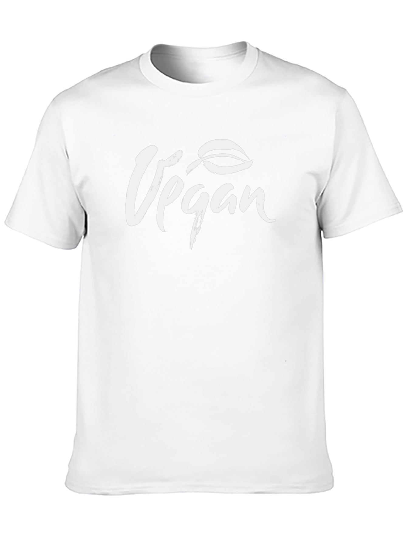 Vegan Leaf Graphic Black T-Shirt