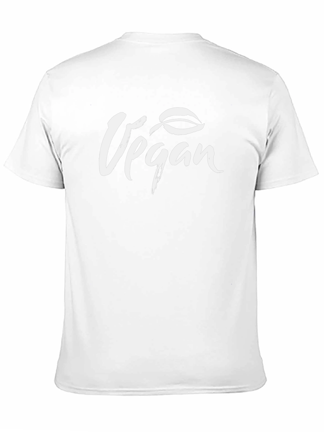 Vegan Leaf Graphic Black T-Shirt