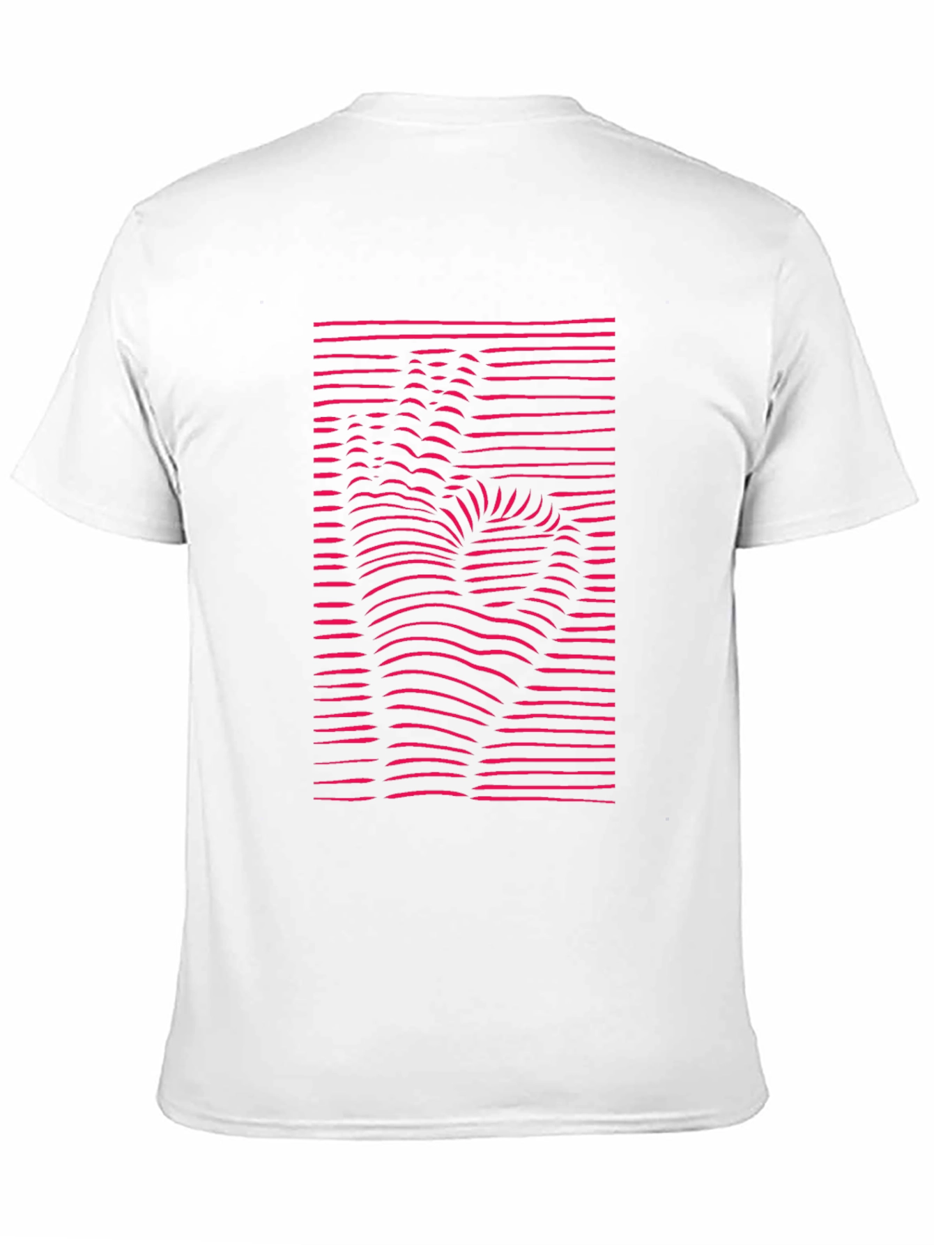 Optical Illusion Hand Graphic Tee - Modern Black T-Shirt