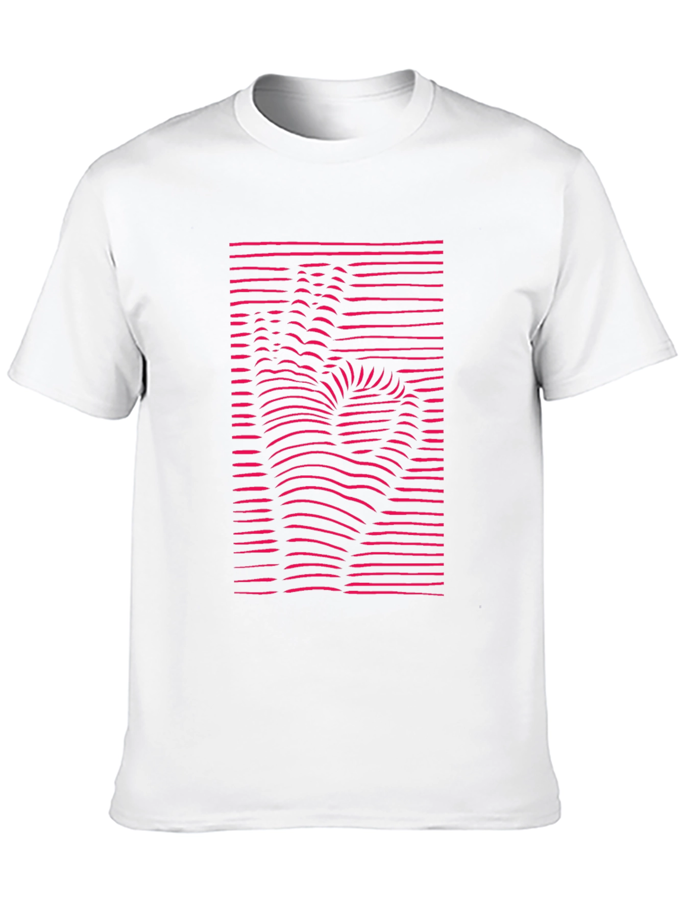 Optical Illusion Hand Graphic Tee - Modern Black T-Shirt