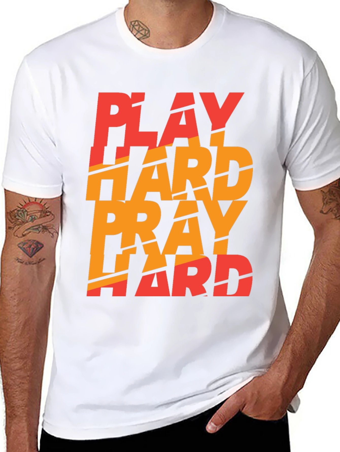 Play Hard Pray Hard Graphic Tee