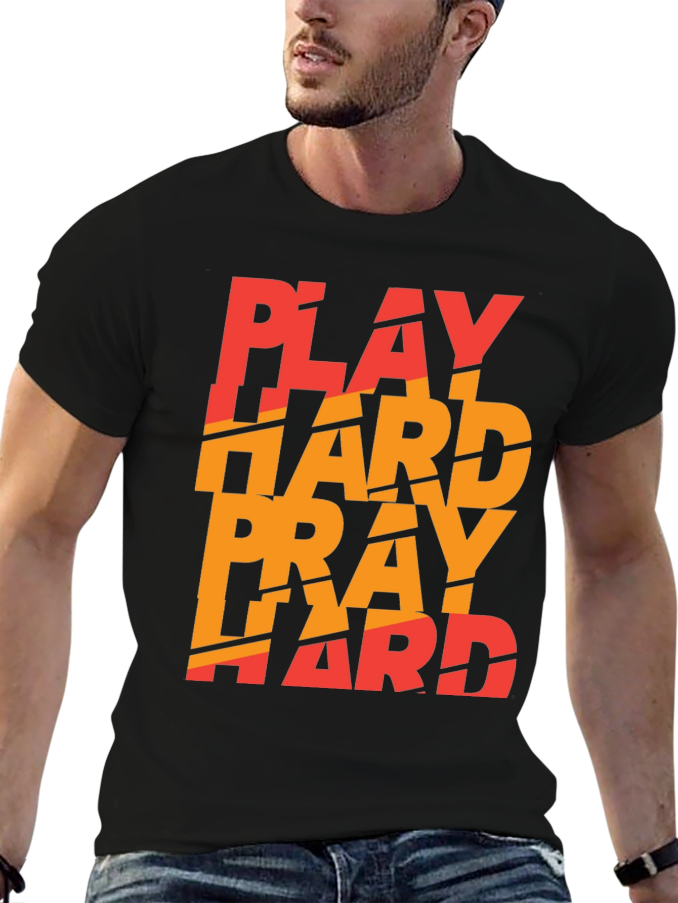 Play Hard Pray Hard Graphic Tee