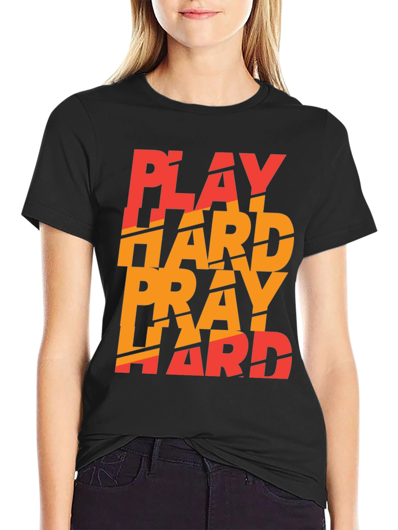 Play Hard Pray Hard Graphic Tee