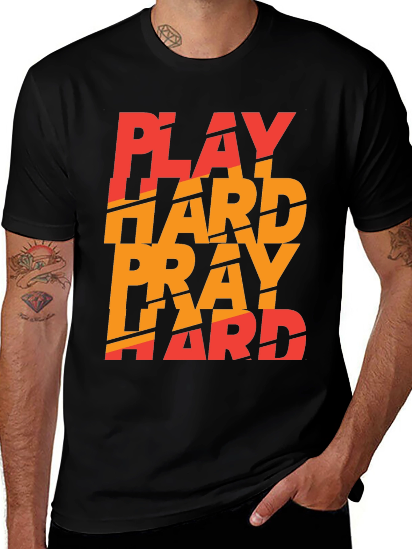 Play Hard Pray Hard Graphic Tee