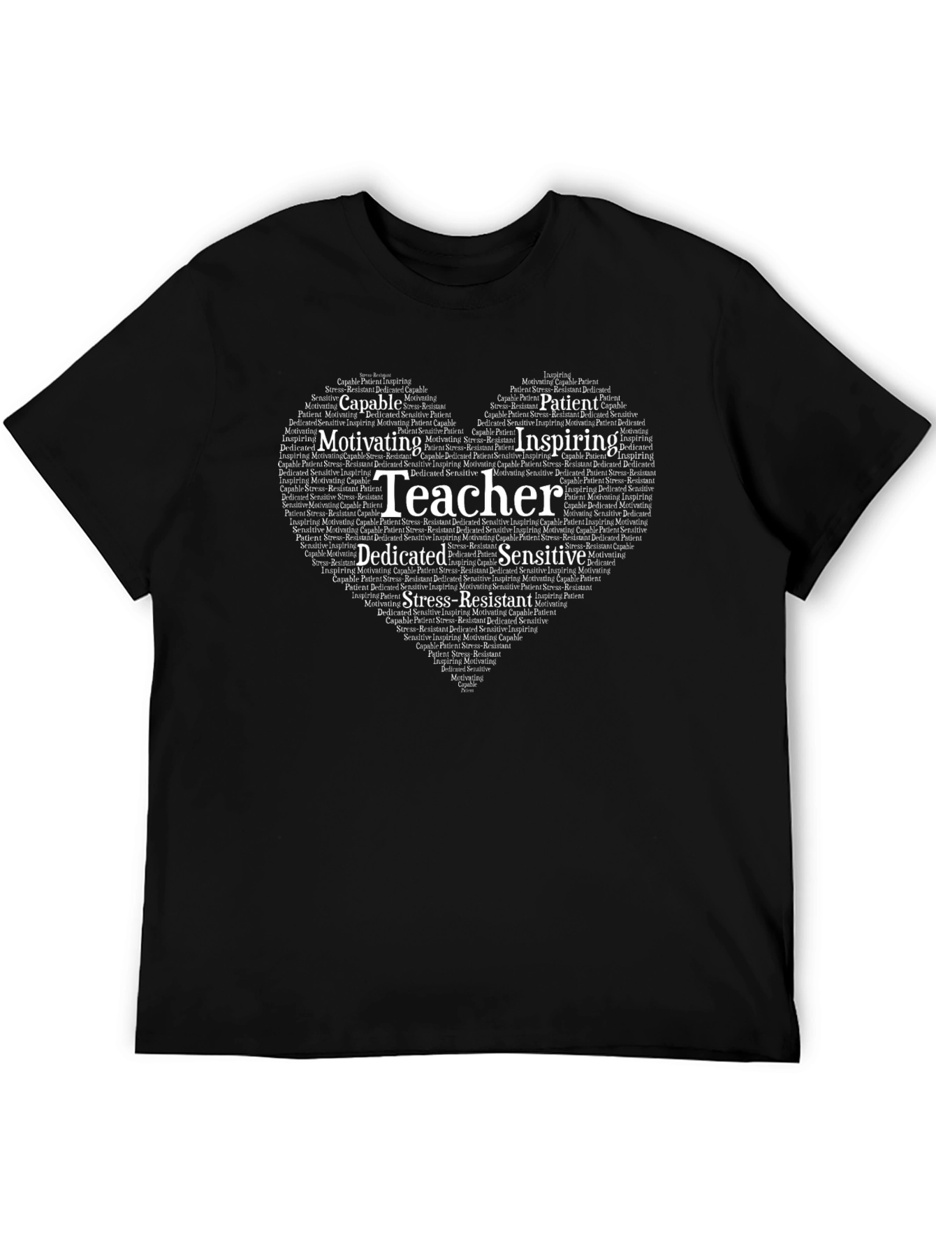 Teacher Word Art Heart T-Shirt