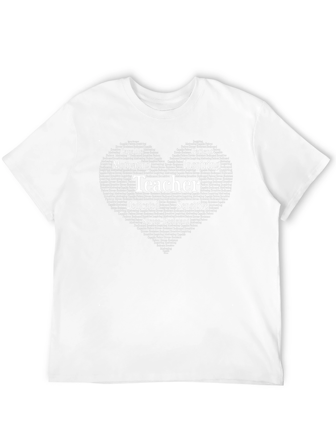 Teacher Word Art Heart T-Shirt
