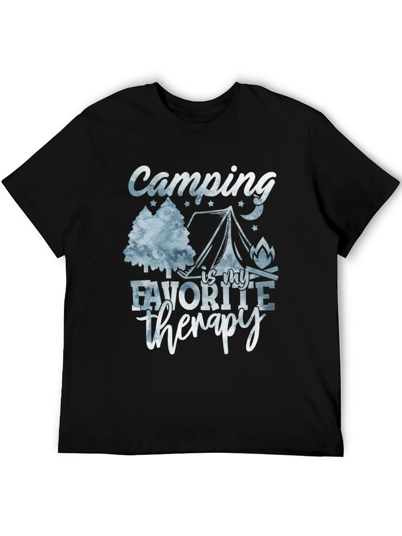 Camping Is My Therapy Graphic T-Shirt