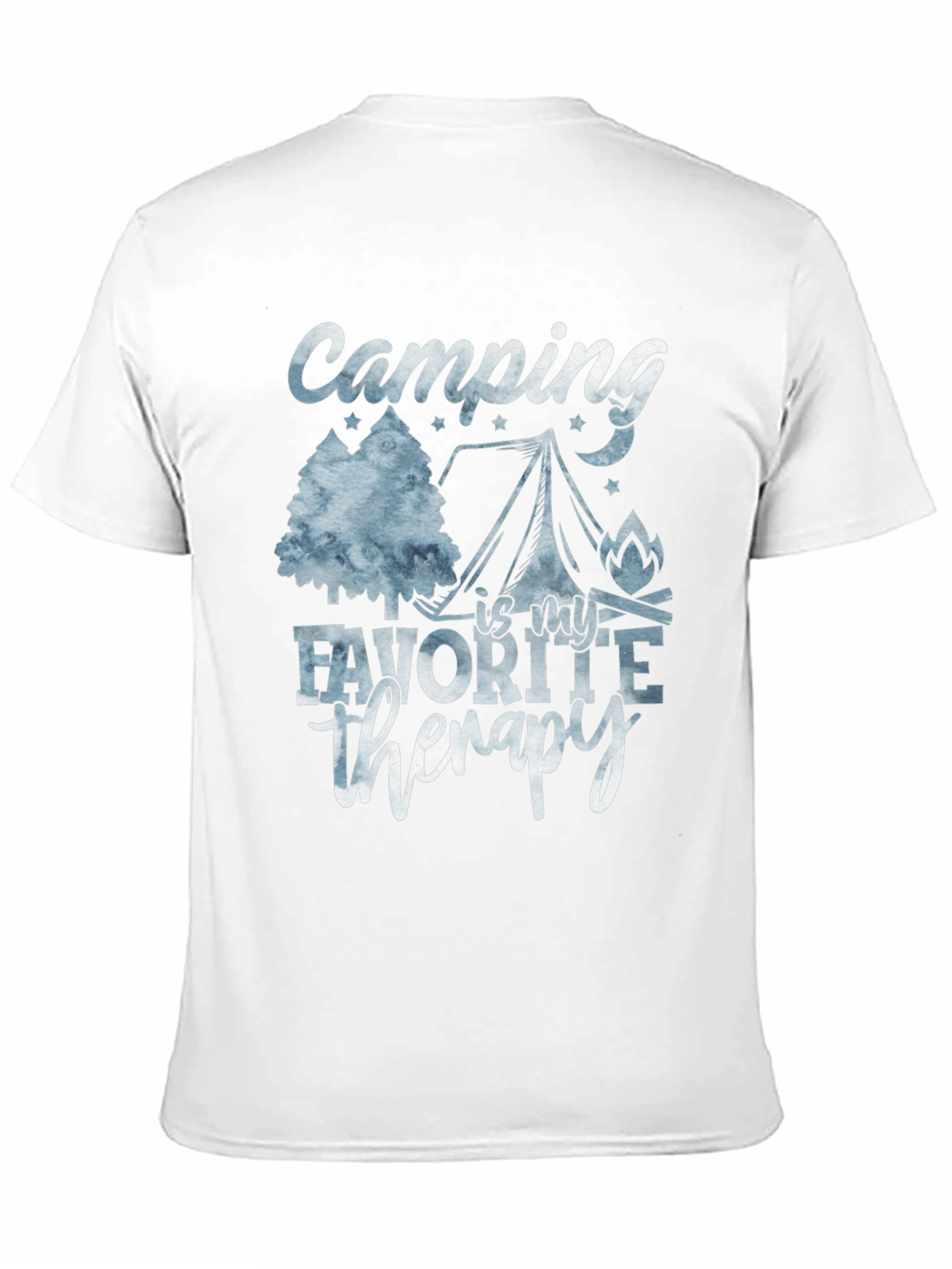 Camping Is My Therapy Graphic T-Shirt