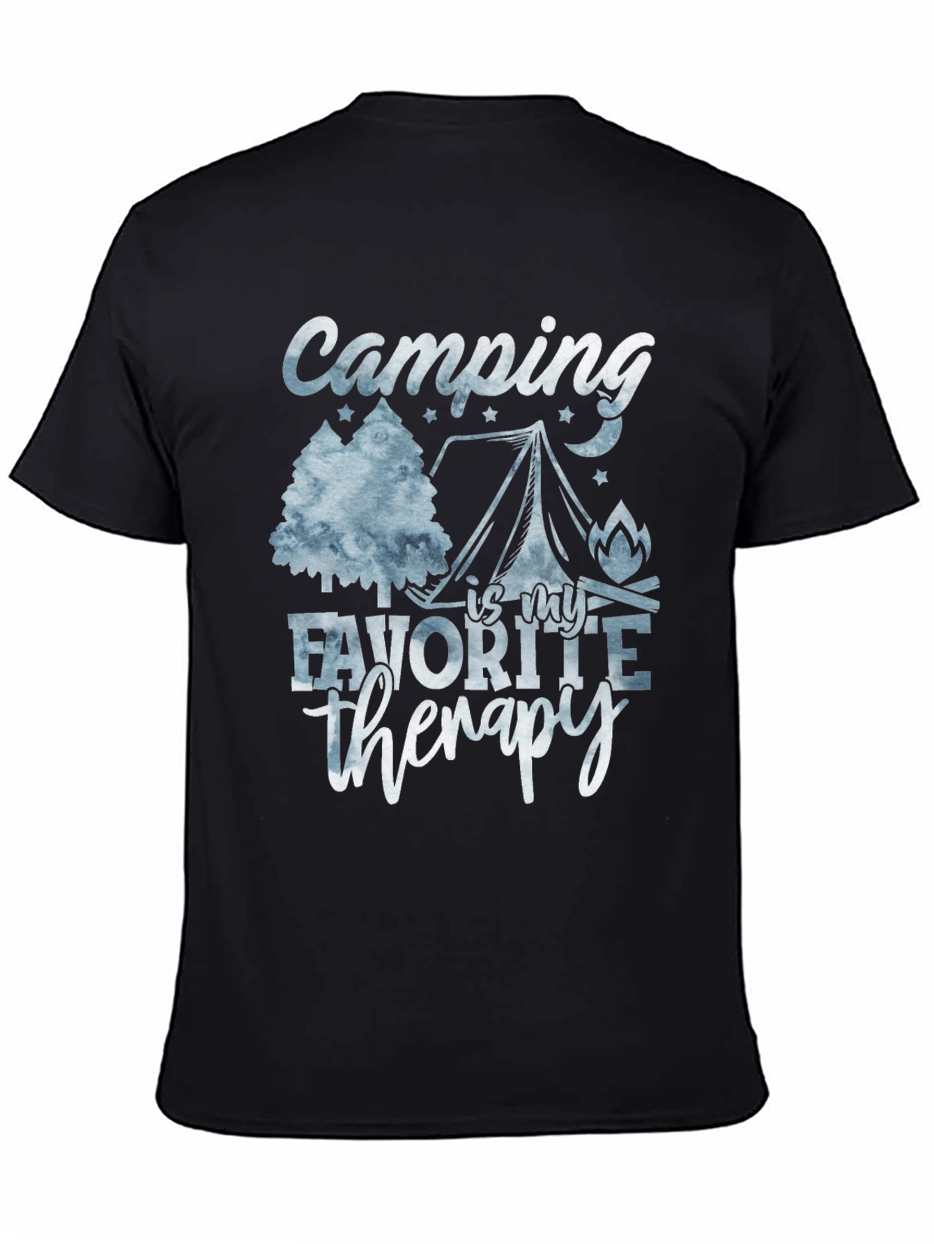 Camping Is My Therapy Graphic T-Shirt