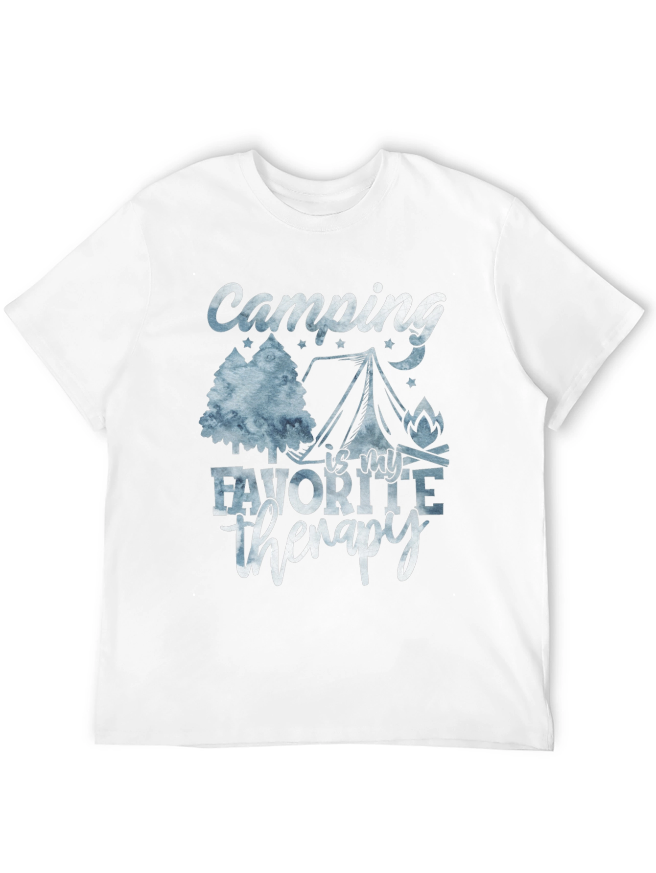 Camping Is My Therapy Graphic T-Shirt