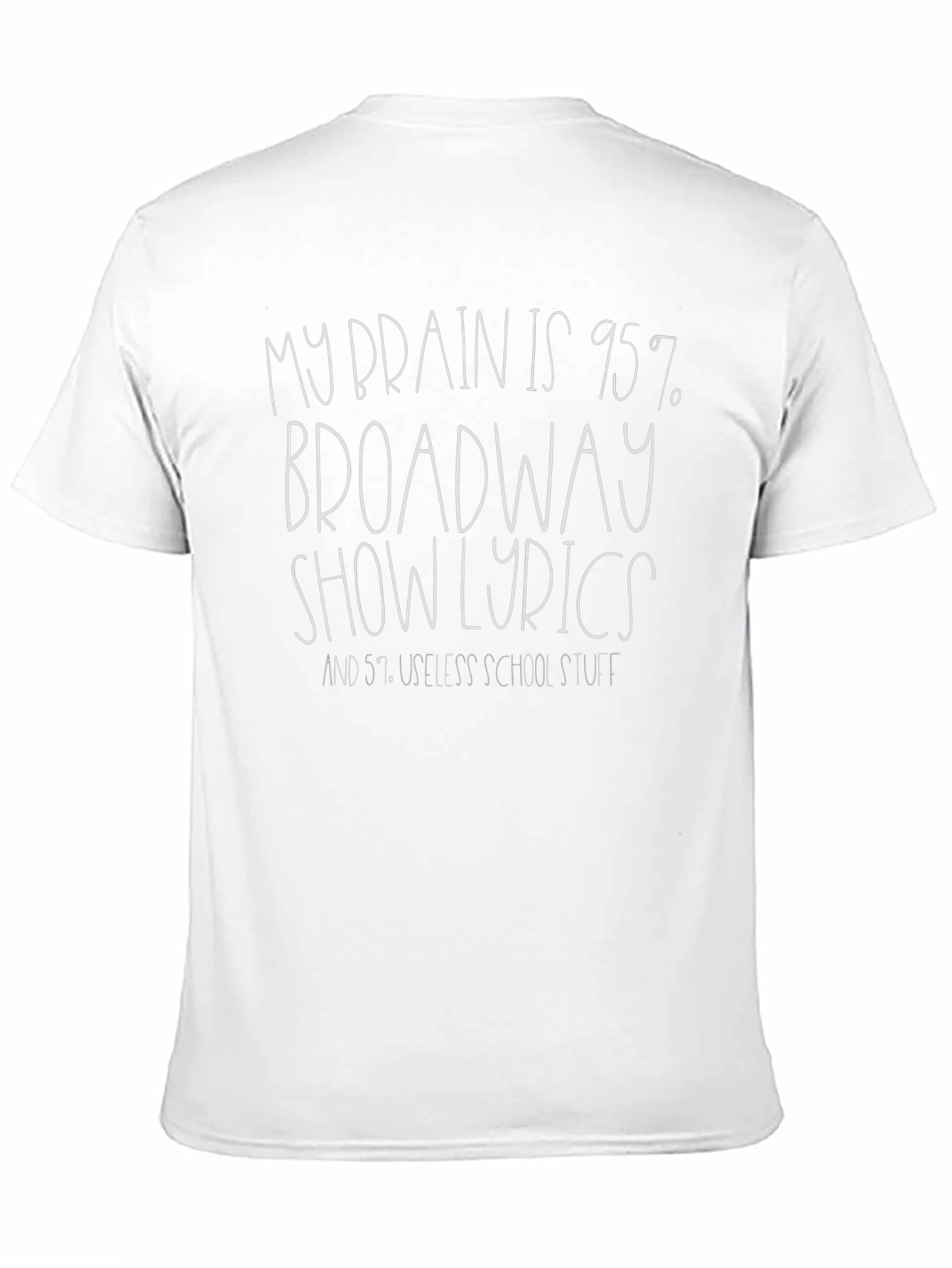 Broadway Show Lyrics T-Shirt Funny Gift