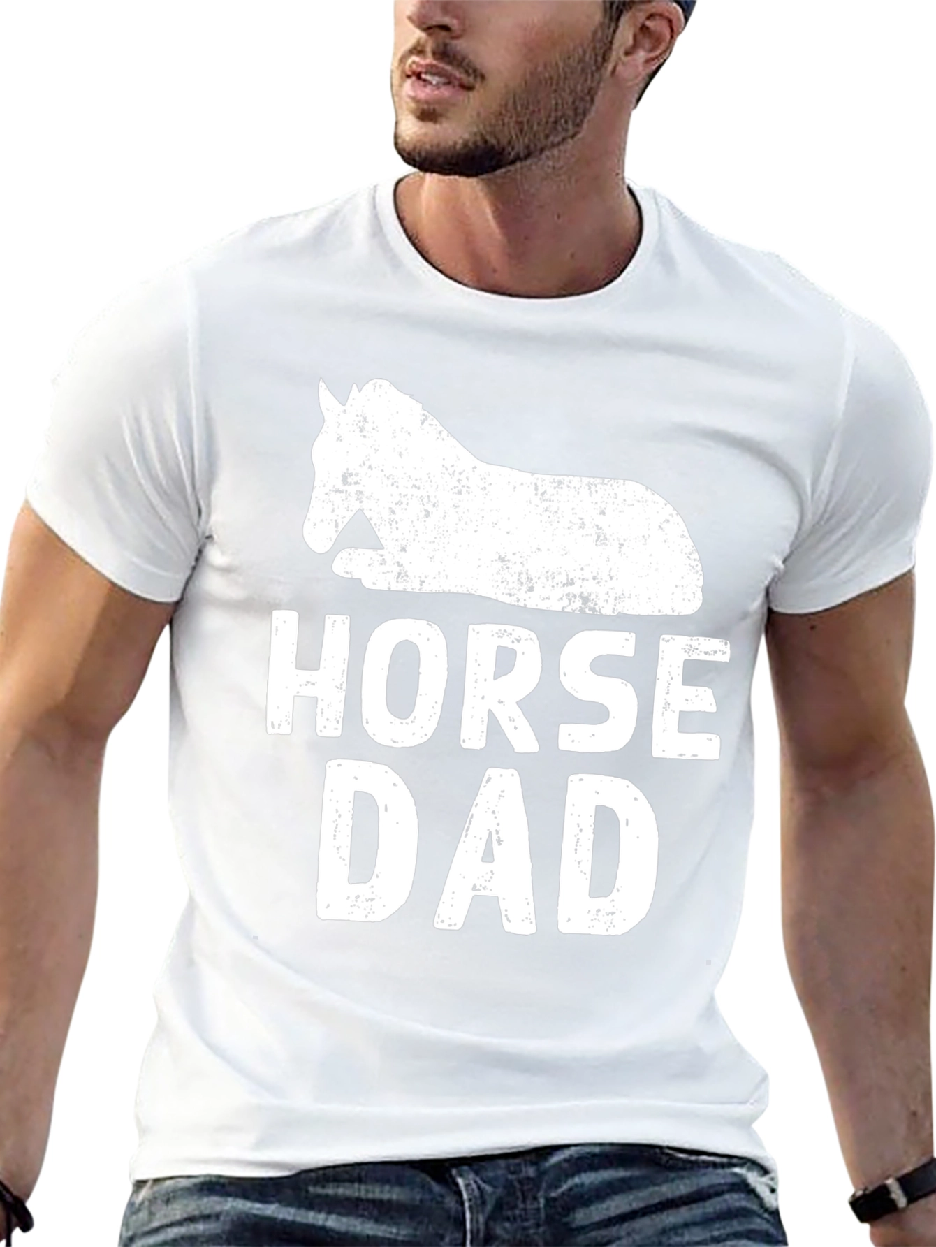 Horse Dad T-Shirt - Novelty Animal Lover Tee