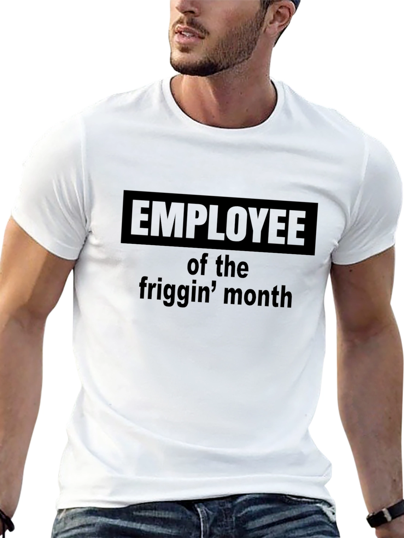Employee of the Friggin Month Black T-Shirt