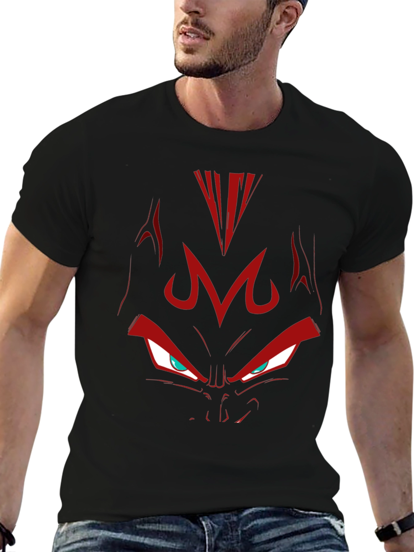 Majin Vegeta Graphic Black T-Shirt