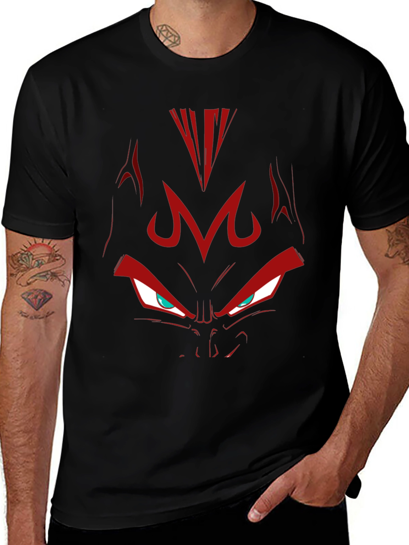 Majin Vegeta Graphic Black T-Shirt