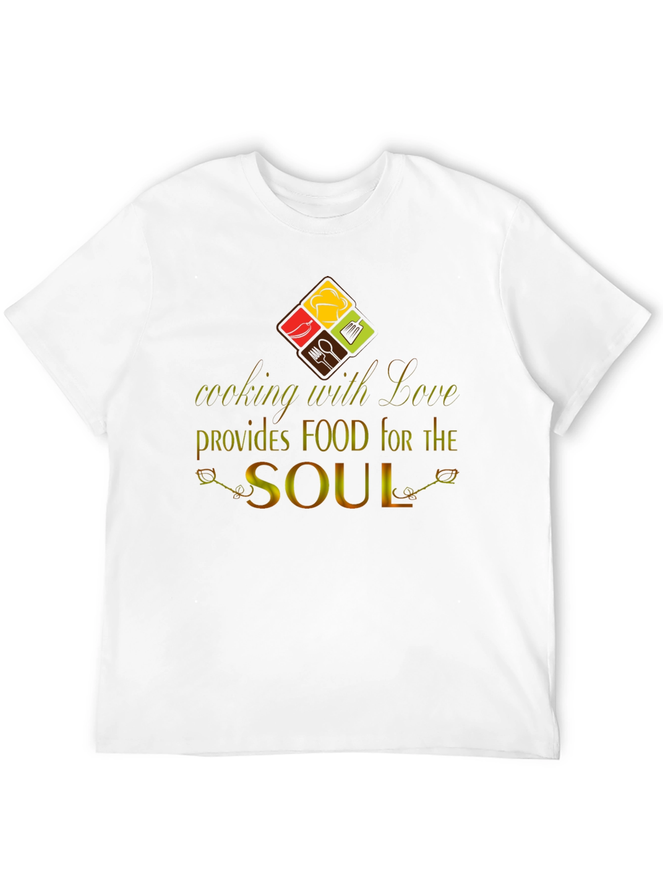 Cooking with Love Black Graphic Tee