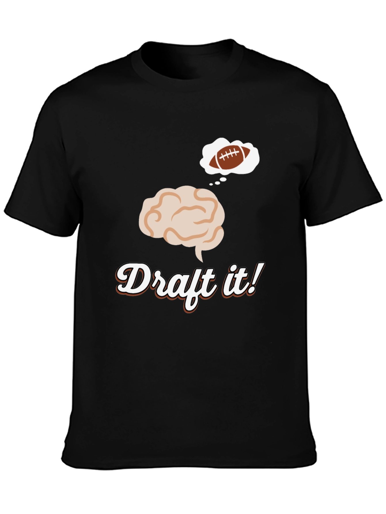 Draft It! Football Brain T-Shirt