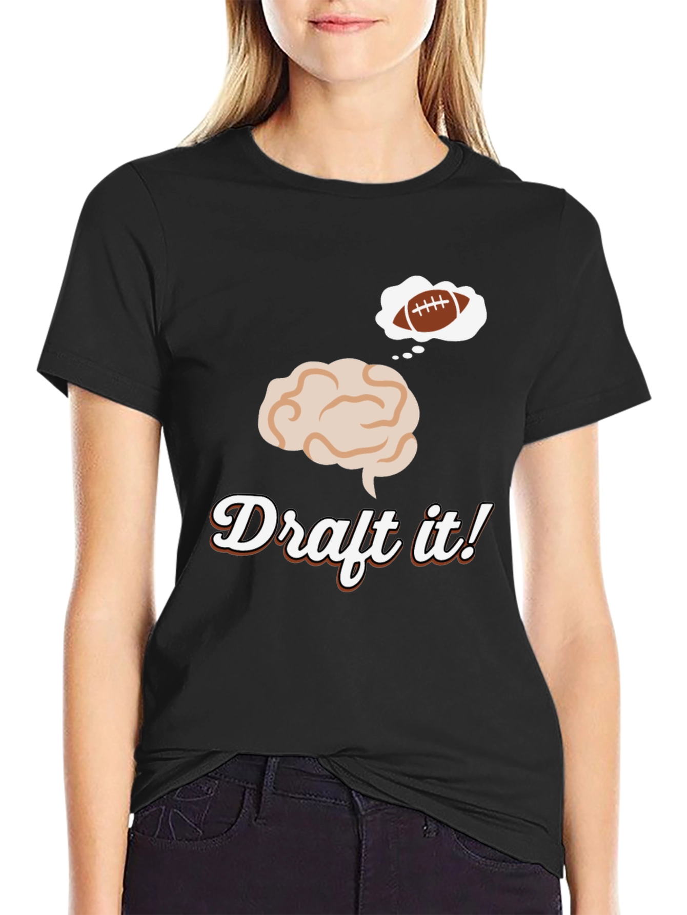 Draft It! Football Brain T-Shirt