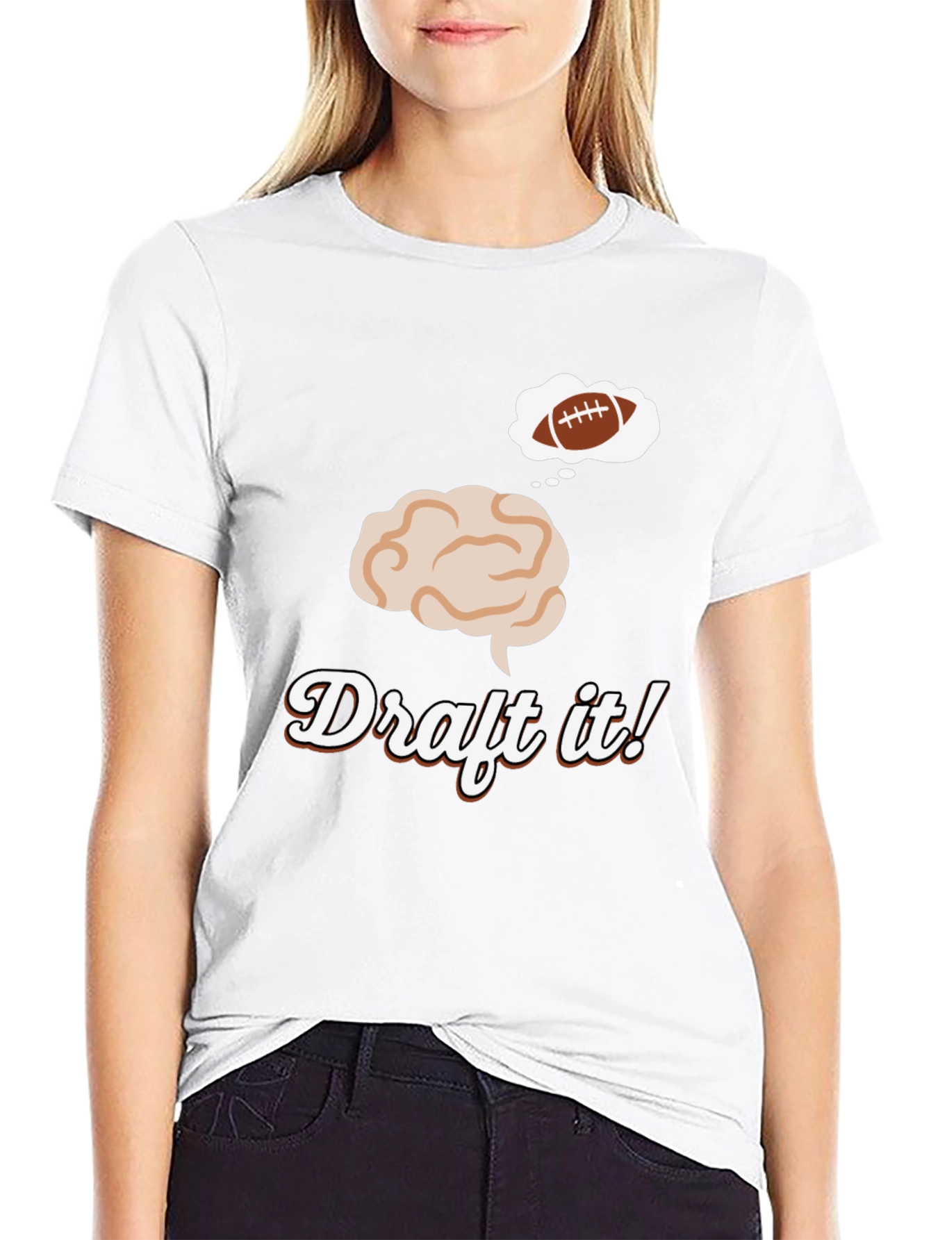 Draft It! Football Brain T-Shirt