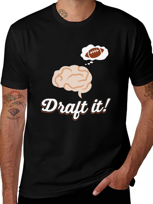 Draft It! Football Brain T-Shirt