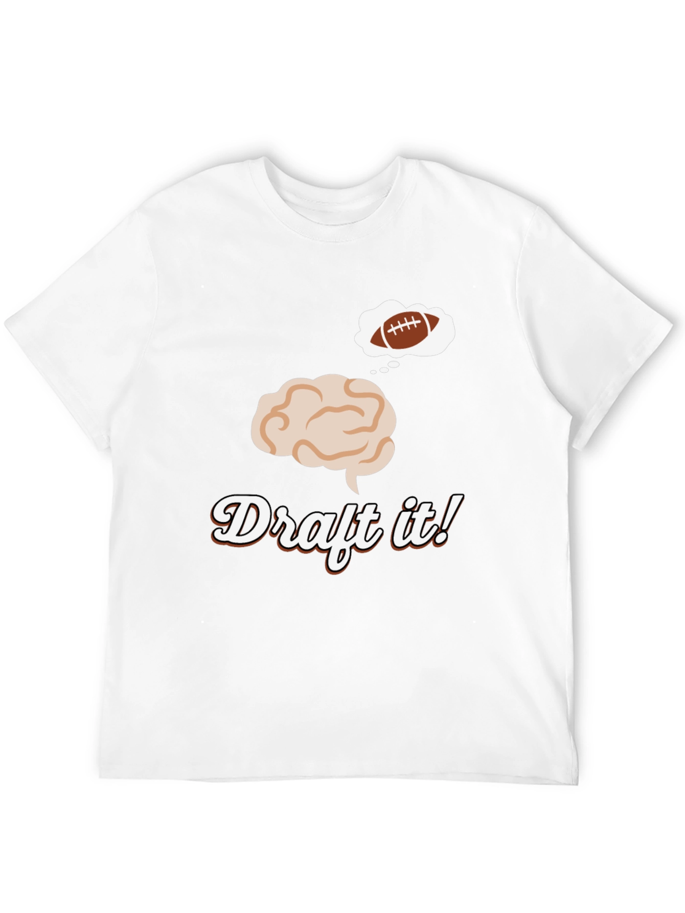 Draft It! Football Brain T-Shirt