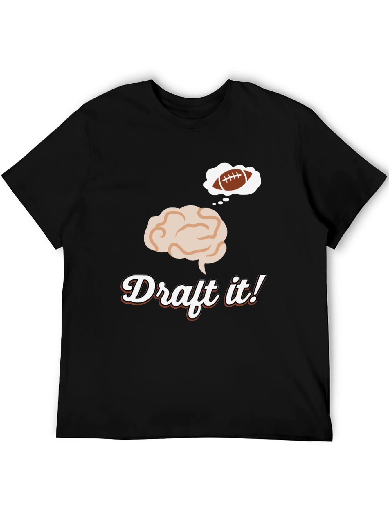 Draft It! Football Brain T-Shirt