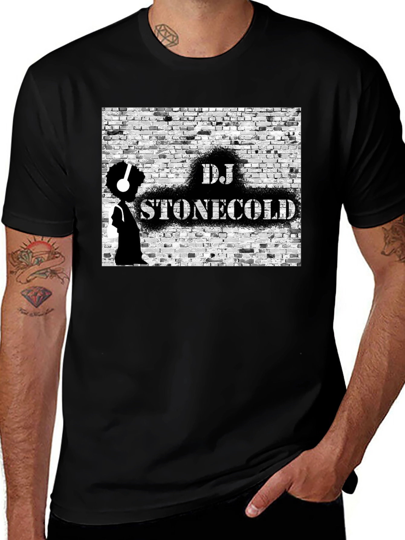 DJ Stonecold Black T-Shirt