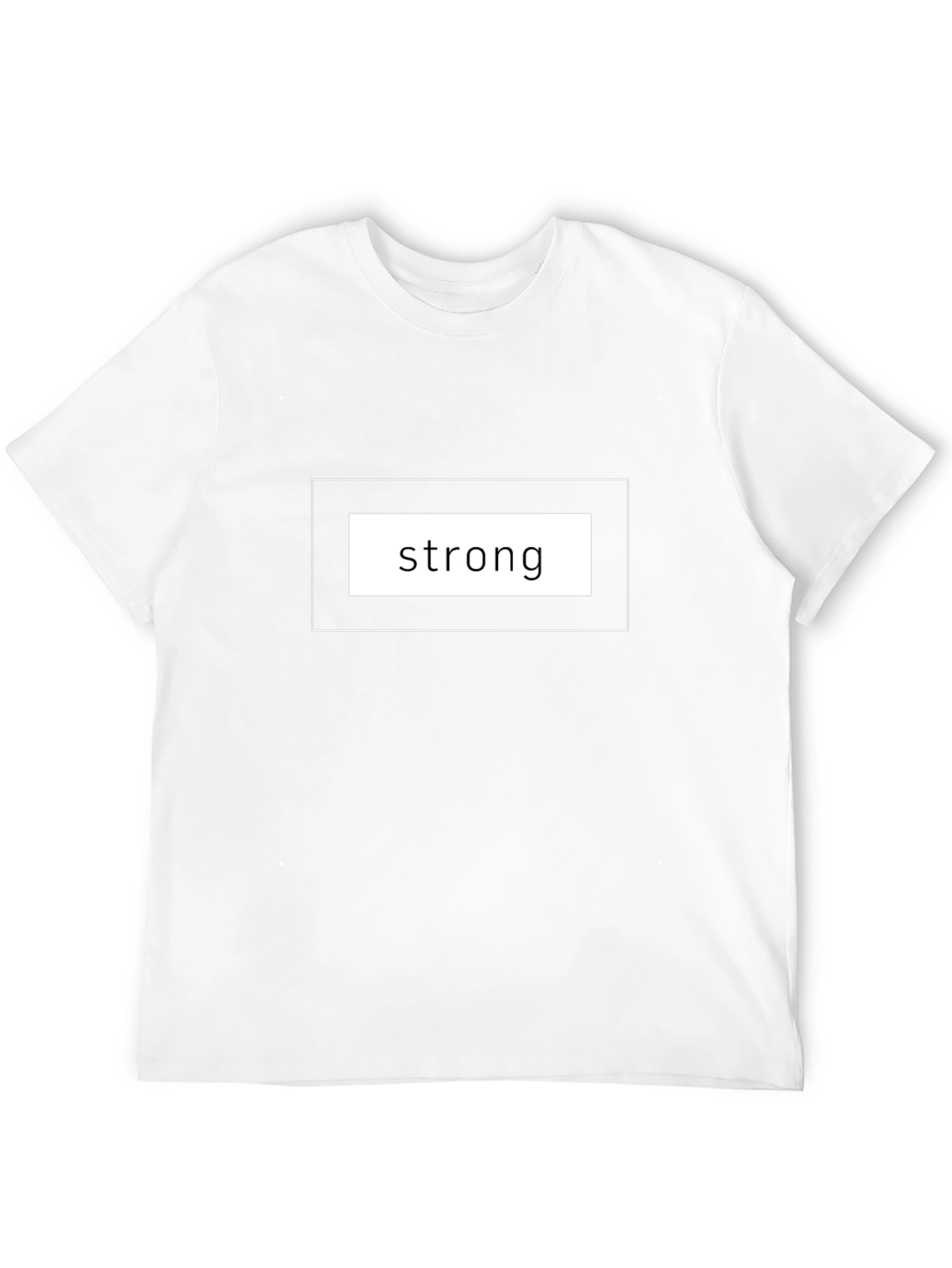 Strong Graphic Tee - Black Cotton T-Shirt