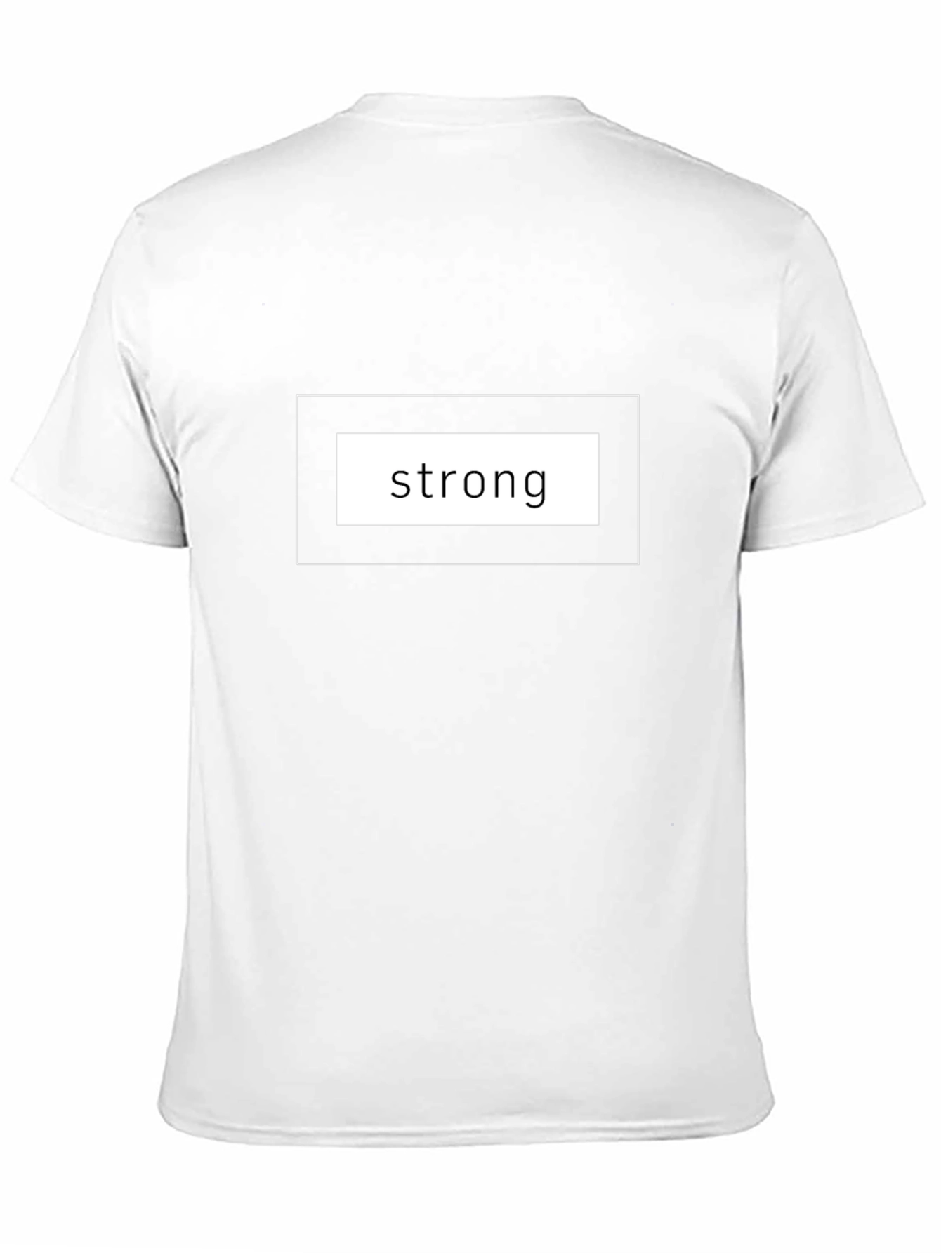 Strong Graphic Tee - Black Cotton T-Shirt
