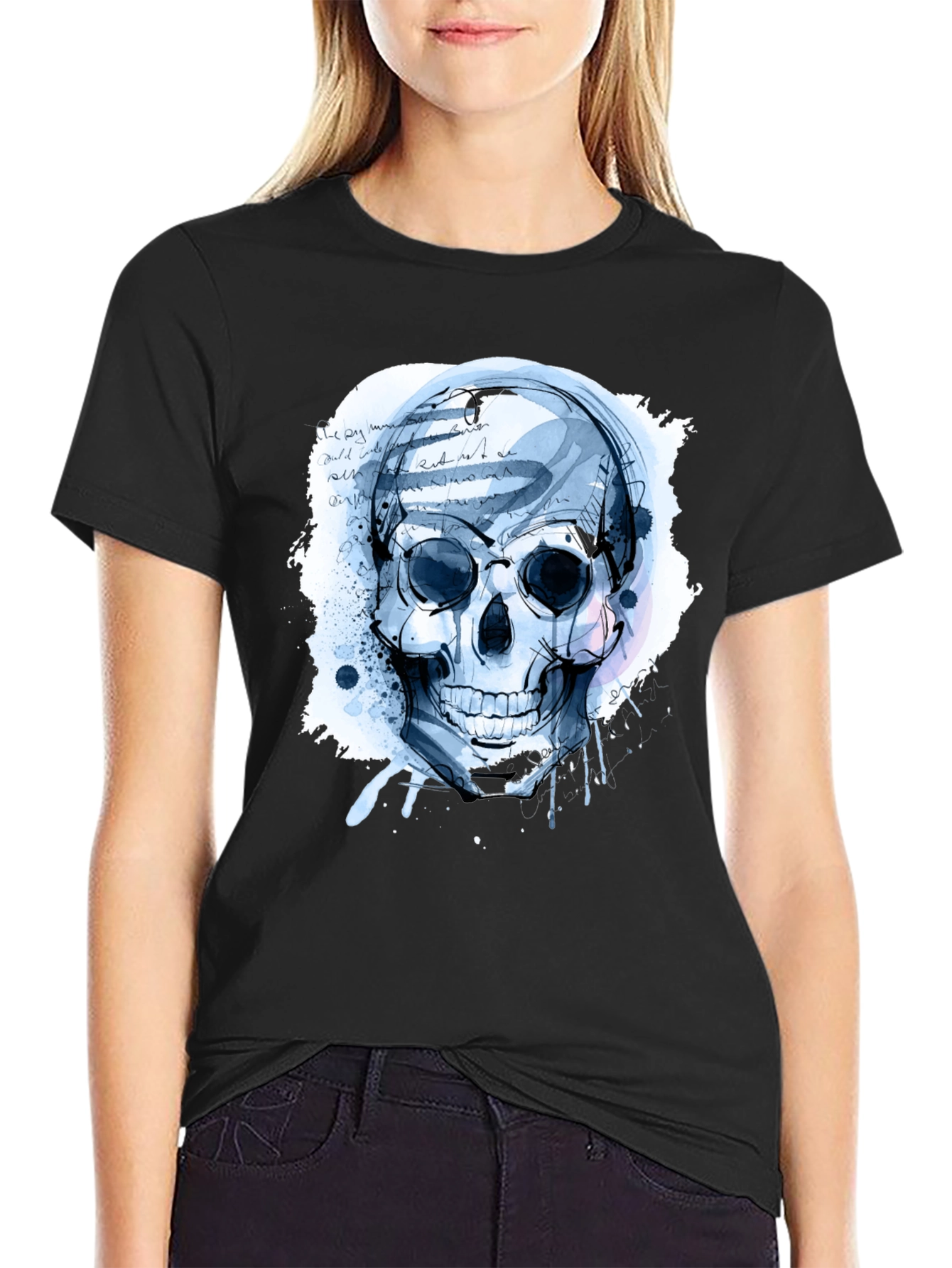 Skull Graphic Tee - Mens Black T-Shirt