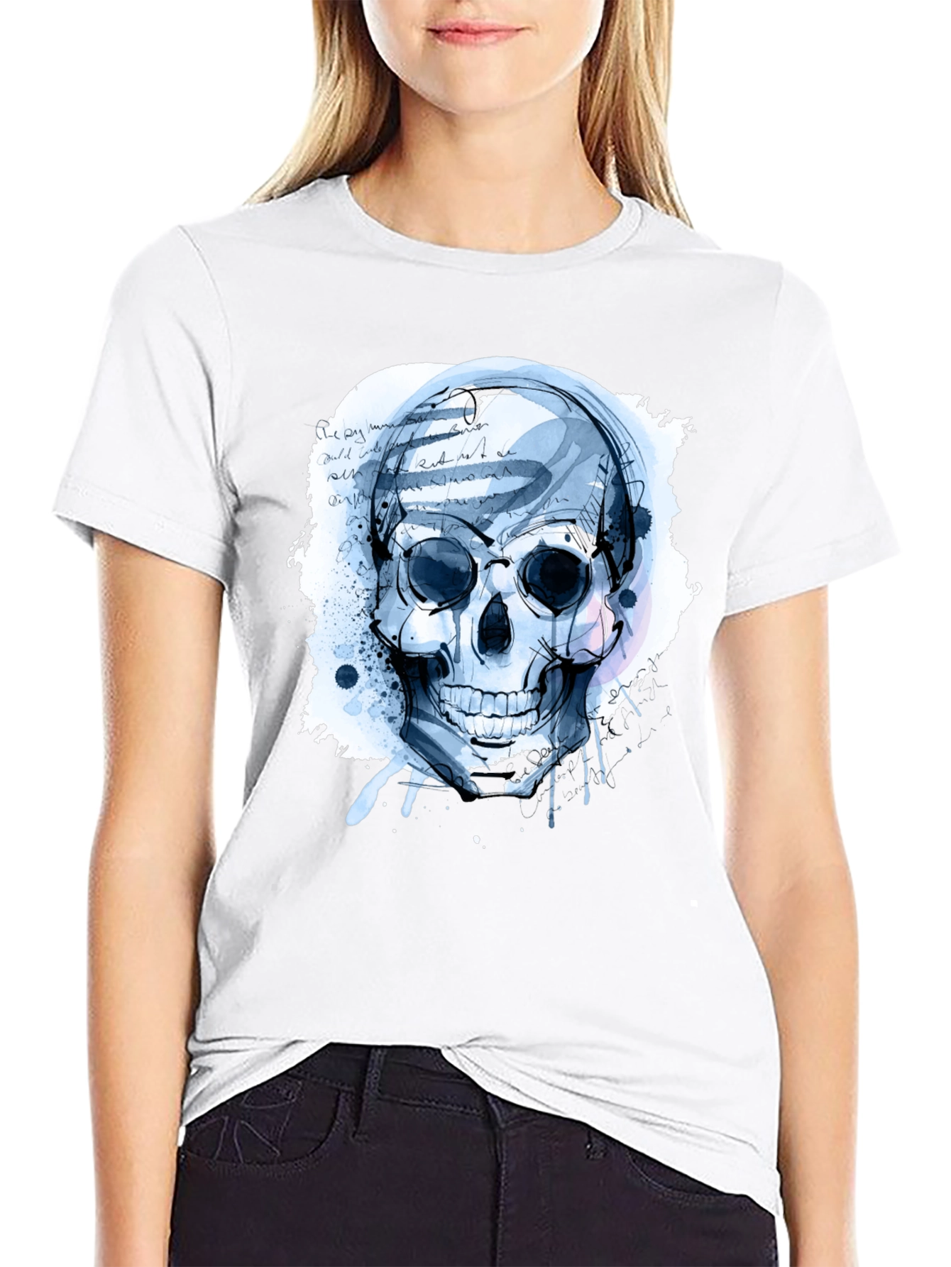 Skull Graphic Tee - Mens Black T-Shirt