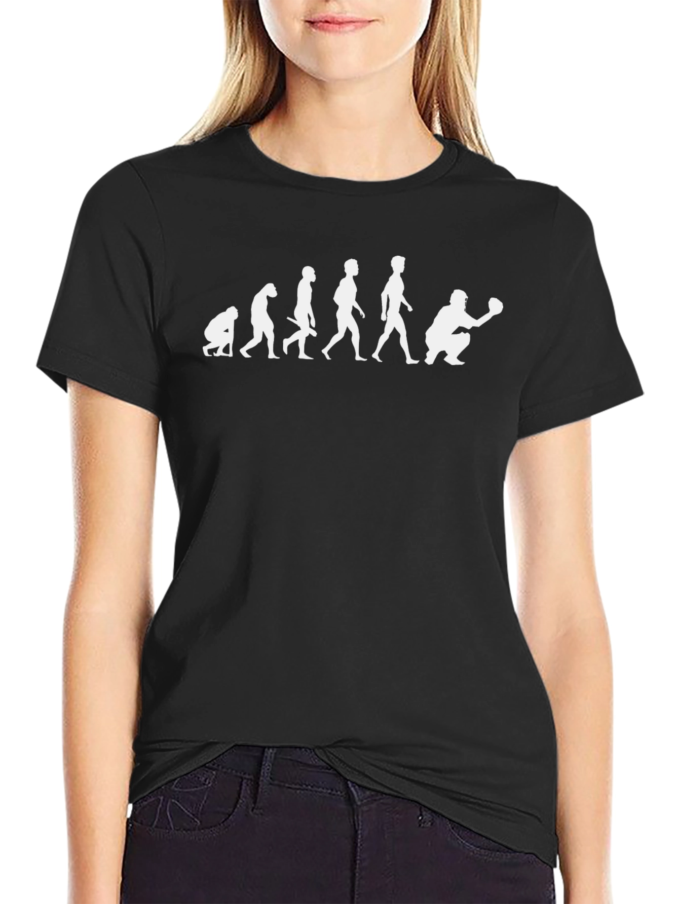 Evolution of Baseball Funny Graphic T-Shirt