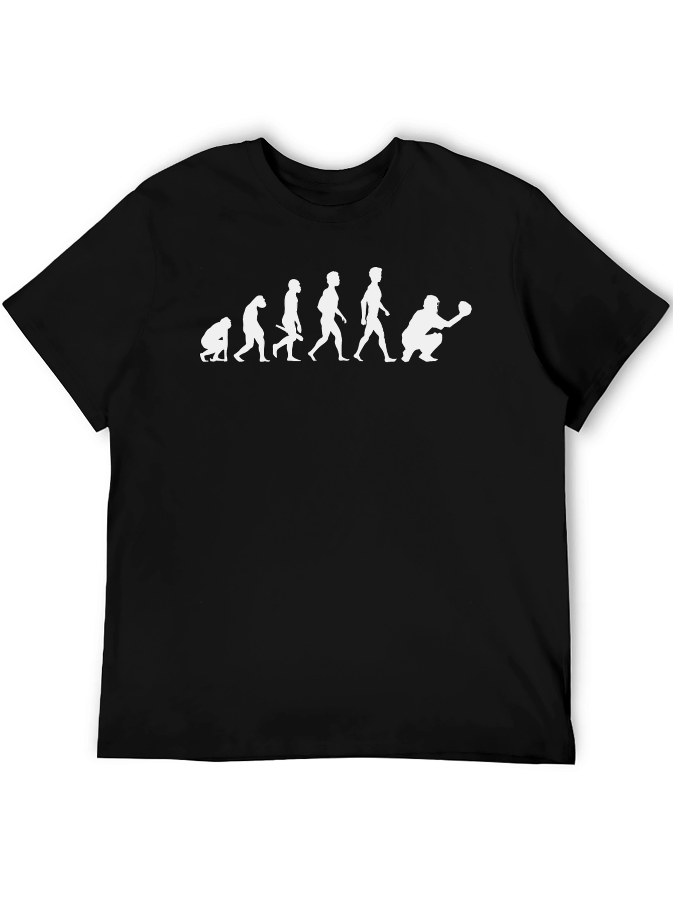 Evolution of Baseball Funny Graphic T-Shirt