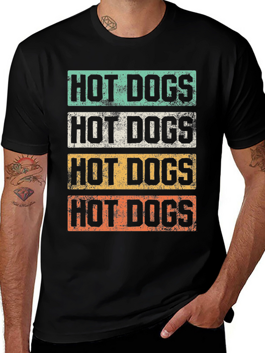 Retro Hot Dogs Graphic Tee - Cool & Casual Style
