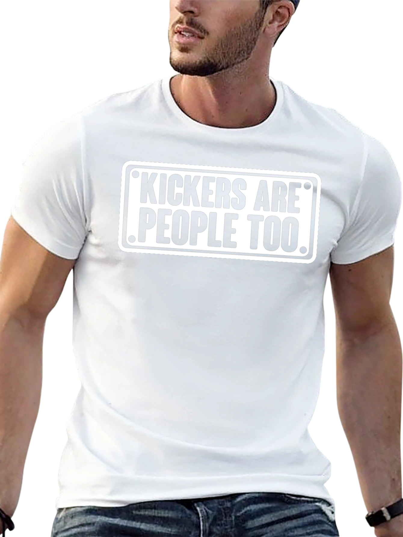 Kickers Are People Too Black T-Shirt