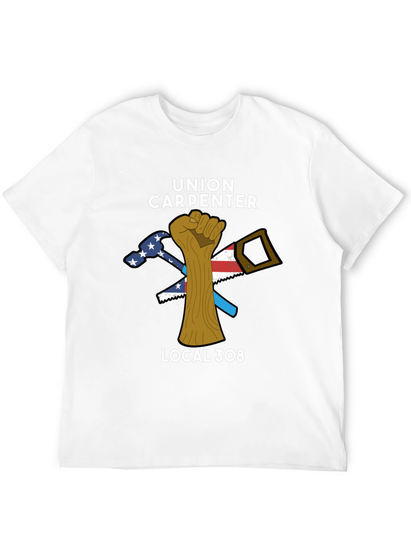 Union Carpenter T-Shirt - Local 308 Black Tee