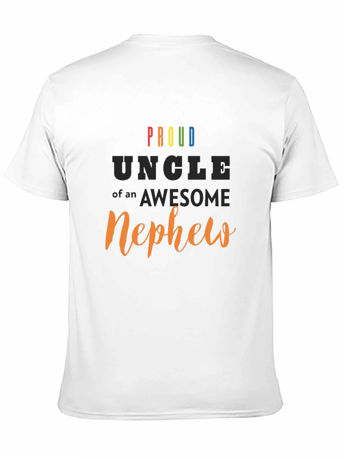 Proud Uncle of an Awesome Nephew Black T-Shirt
