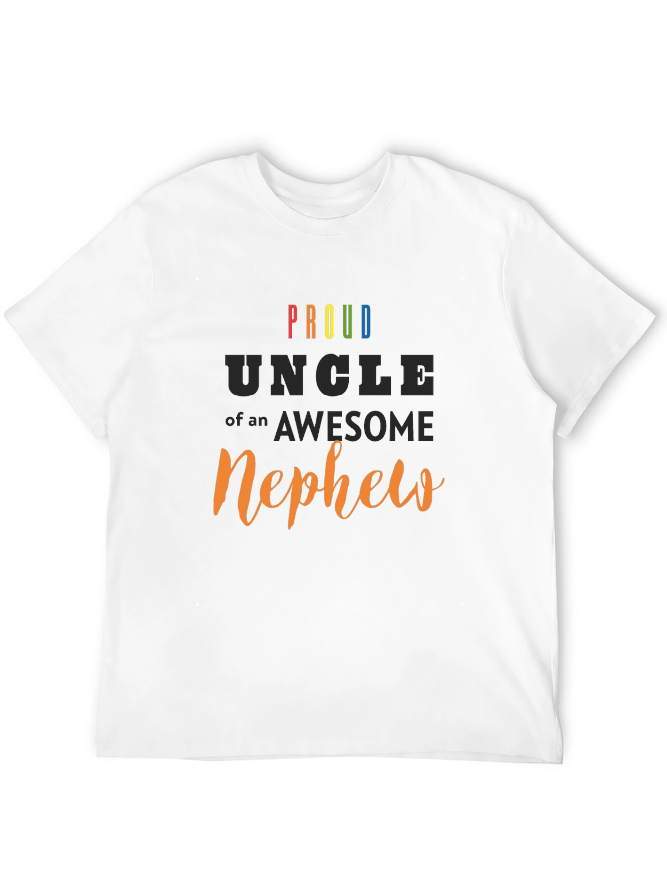 Proud Uncle of an Awesome Nephew Black T-Shirt