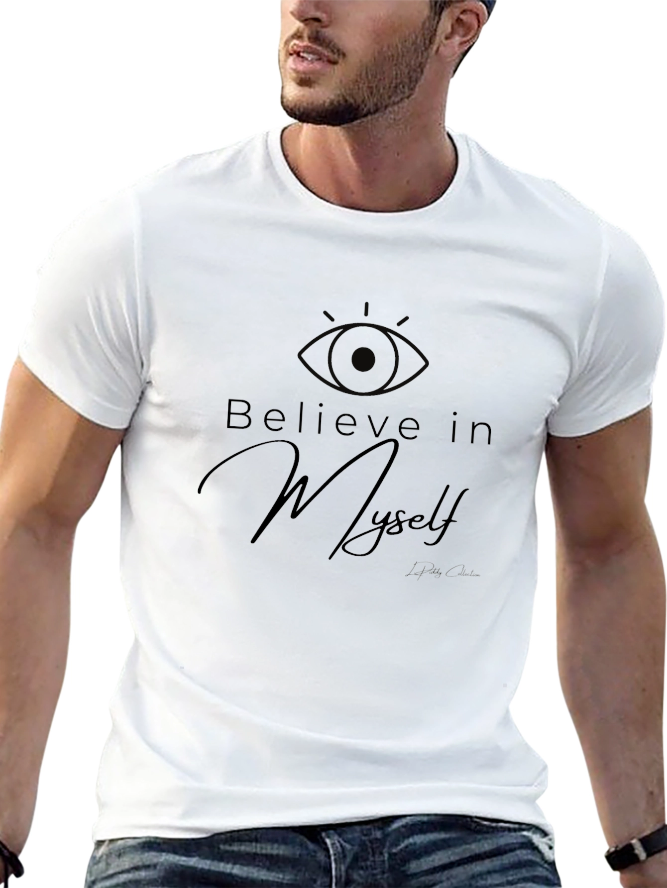 Believe In Myself Black Graphic T-Shirt