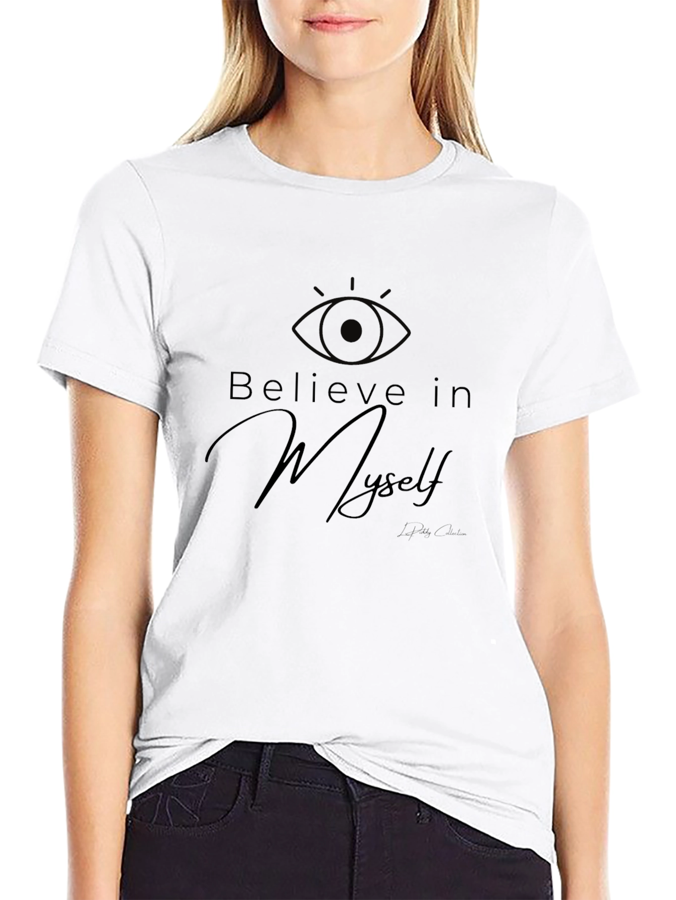 Believe In Myself Black Graphic T-Shirt