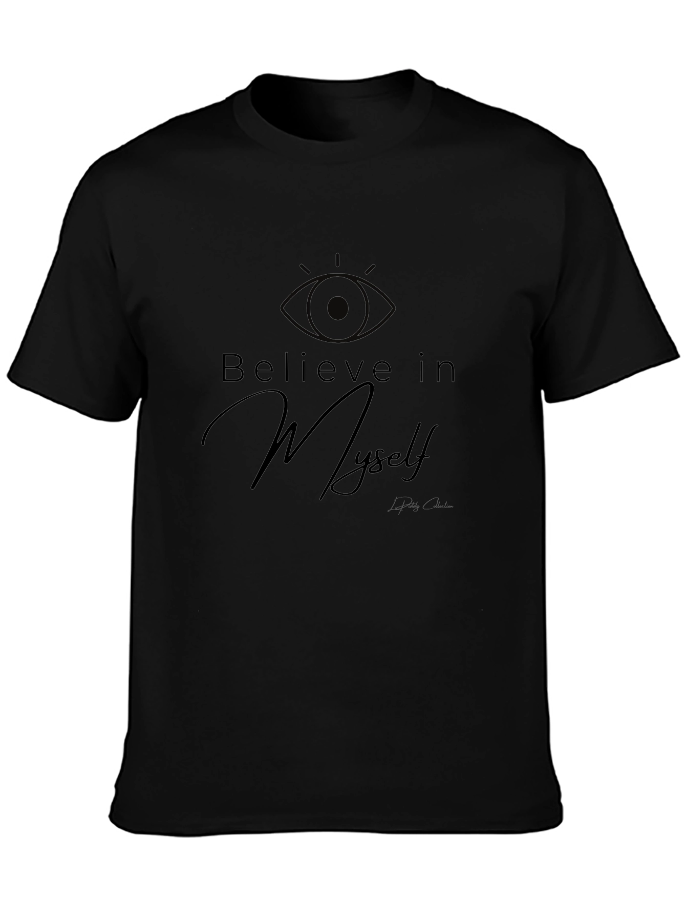 Believe In Myself Black Graphic T-Shirt