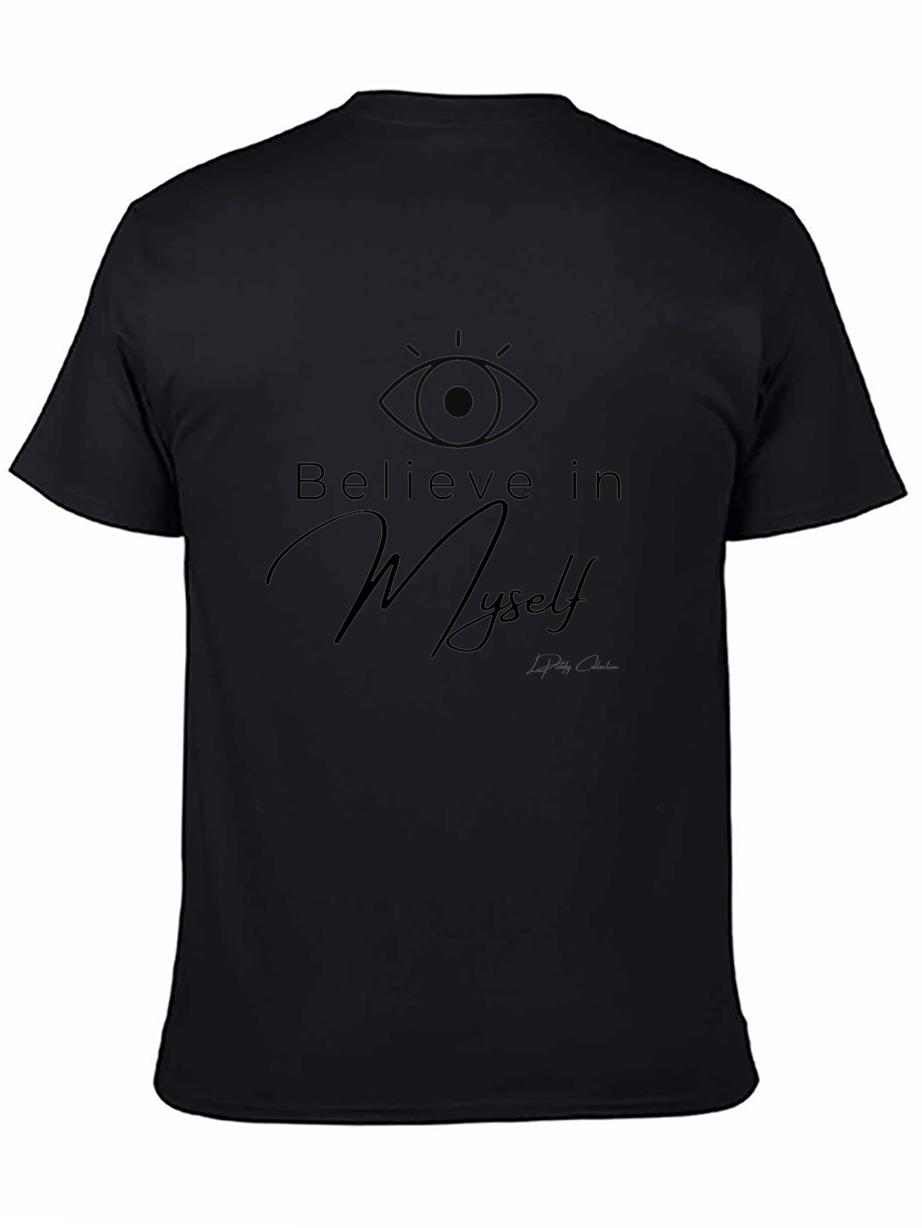 Believe In Myself Black Graphic T-Shirt
