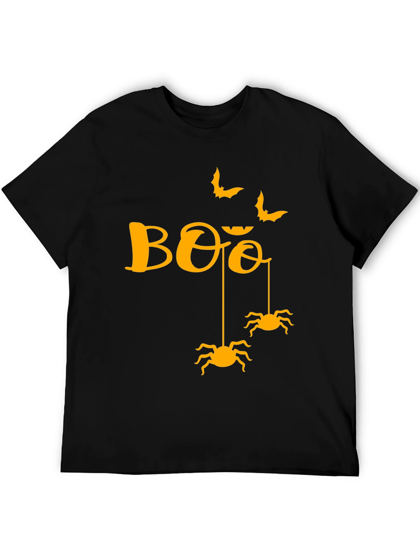Halloween Boo Spiders & Bats Graphic Tee