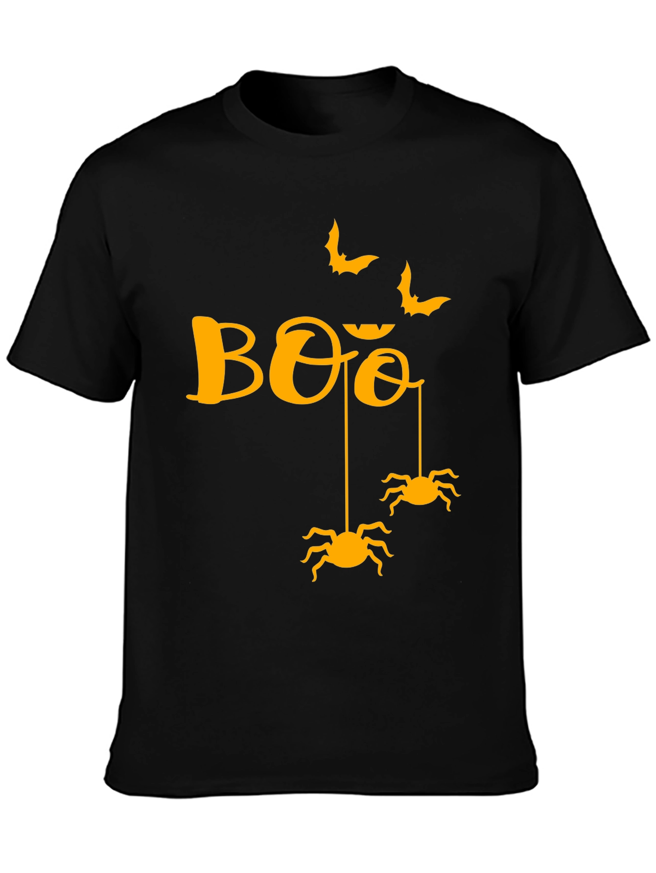 Halloween Boo Spiders & Bats Graphic Tee