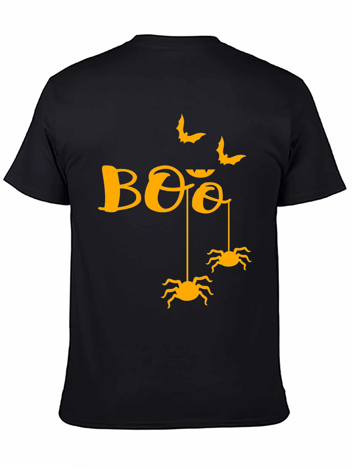 Halloween Boo Spiders & Bats Graphic Tee