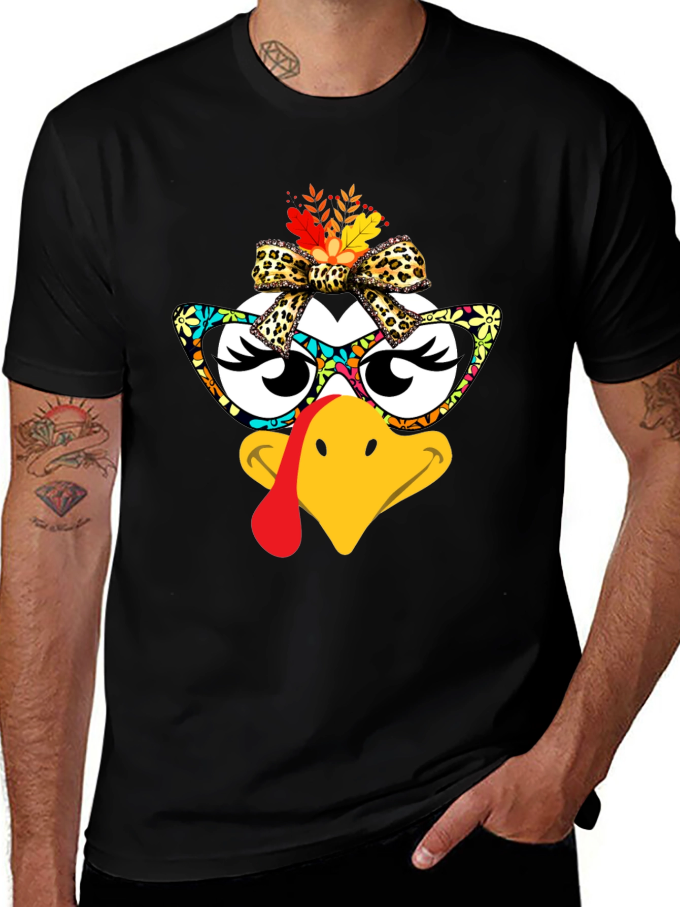 Thanksgiving Turkey Face T-Shirt