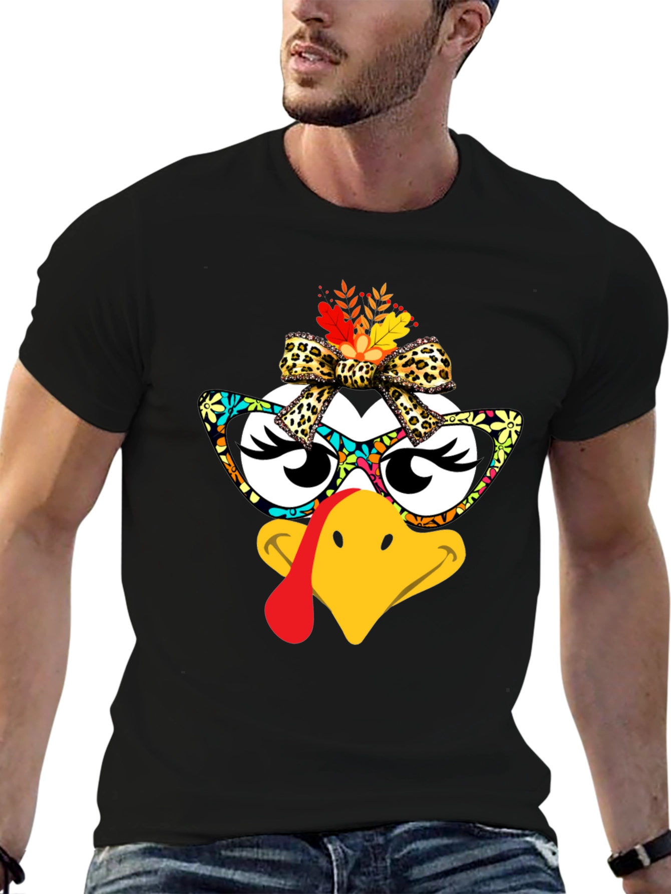 Thanksgiving Turkey Face T-Shirt