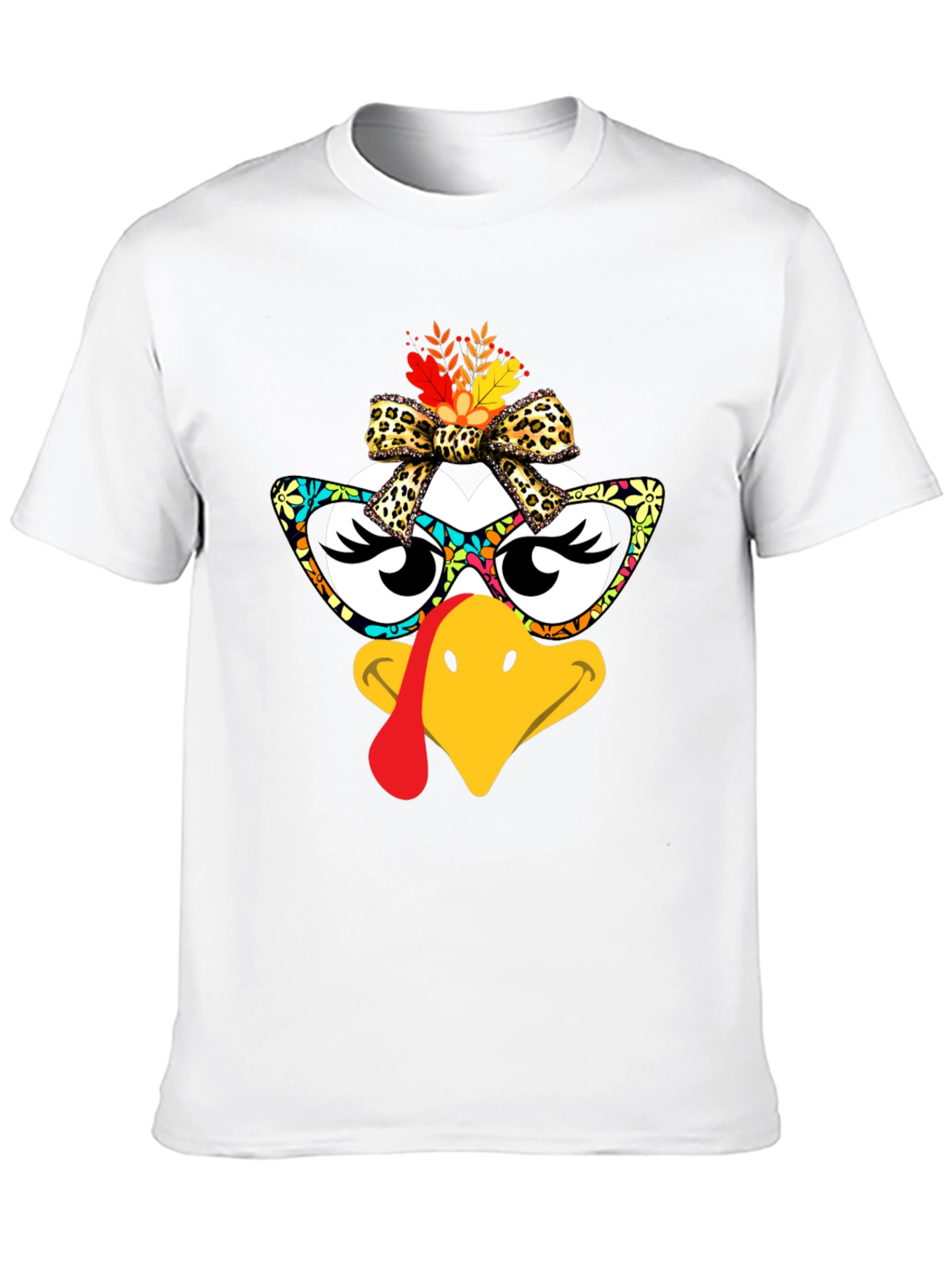 Thanksgiving Turkey Face T-Shirt
