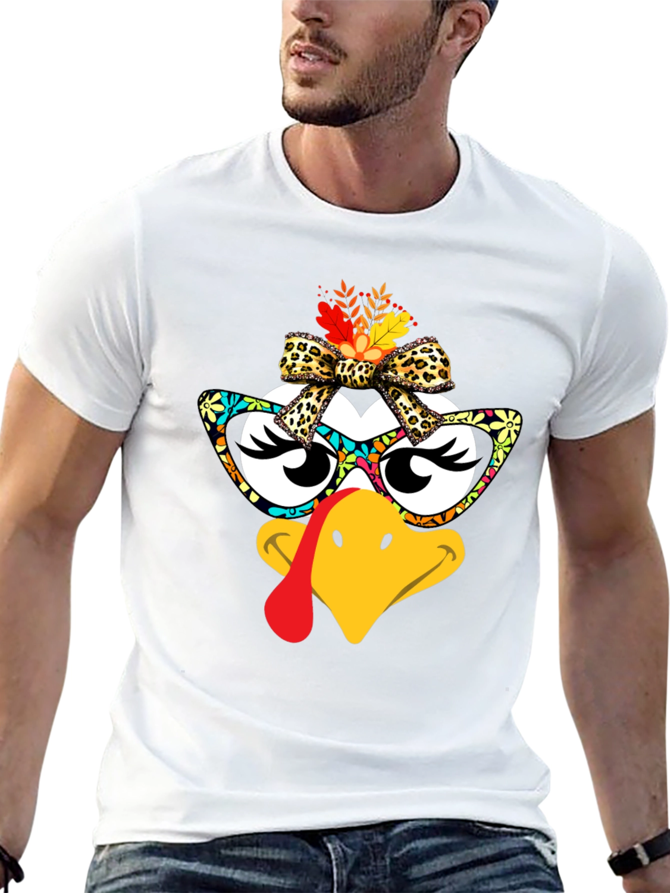Thanksgiving Turkey Face T-Shirt